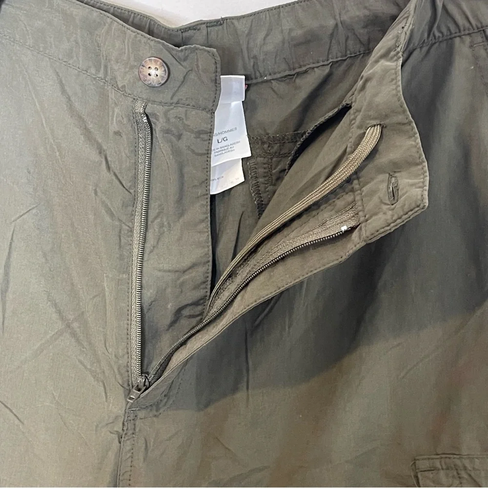 The North Face Mens Outdoor GorpCore Cargo Shorts Size L Green Nylon Activewear